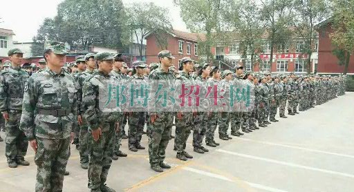 成都翔飛航空職業(yè)技術學校軍訓匯報表演