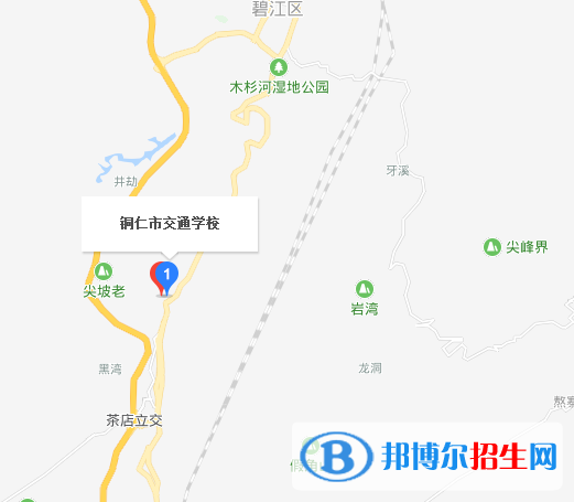 銅仁交通學(xué)校地圖