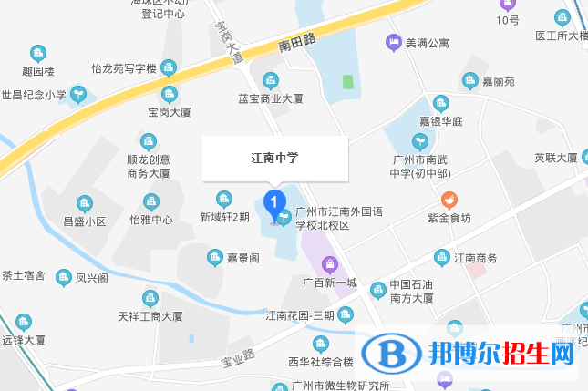 廣州江南中學(xué)地址在哪里