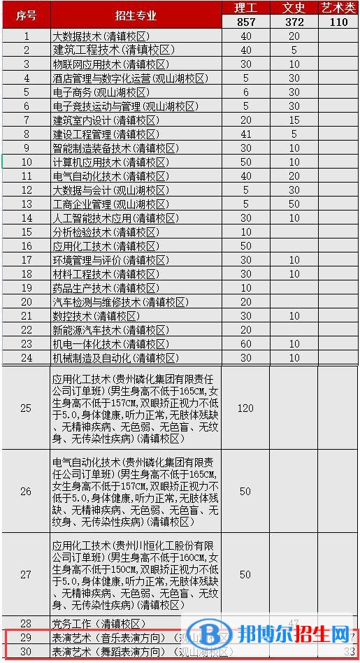 貴州工業(yè)職業(yè)技術(shù)學(xué)院藝術(shù)類(lèi)專(zhuān)業(yè)有哪些？（藝術(shù)類(lèi)專(zhuān)業(yè)）