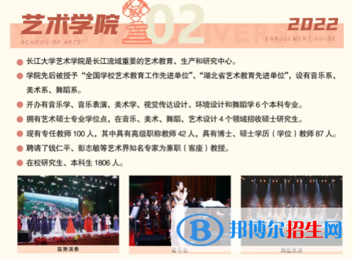 2022年長江大學(xué)藝術(shù)類專業(yè)有哪些？