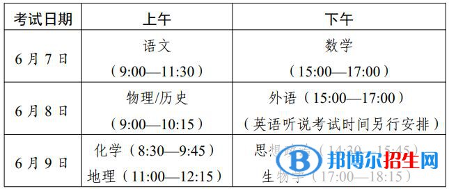 廣東高考時(shí)間2023具體時(shí)間科目安排：考試時(shí)間安排表，幾號(hào)開(kāi)考