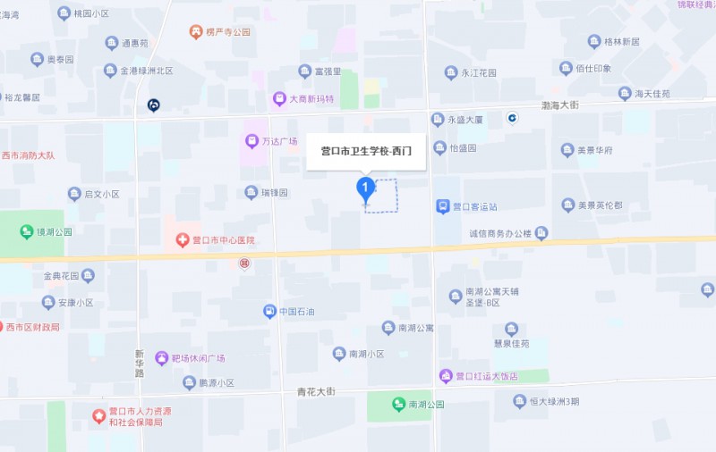 營口市衛(wèi)生學校地址，乘車路線