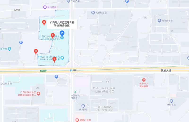 廣西幼兒師范高等?？茖W(xué)校附屬中等師范學(xué)校地址，乘車路線