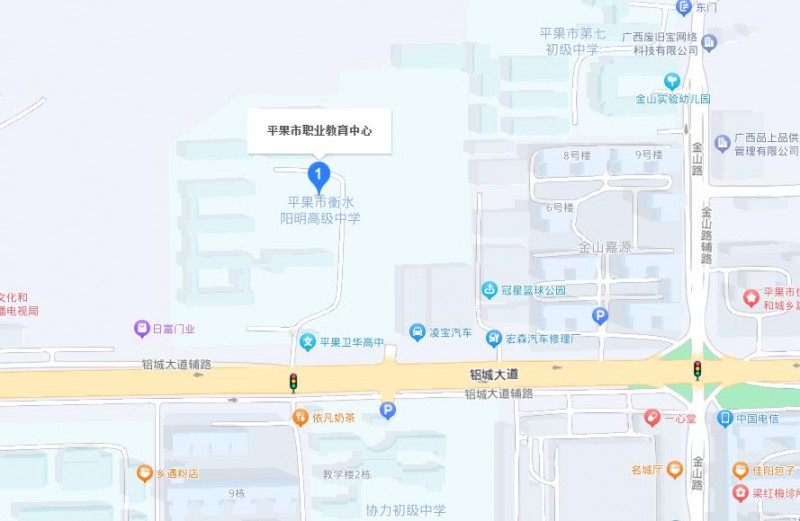 平果市職業(yè)教育中心地址，乘車路線