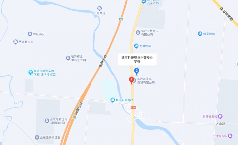 臨沂科技普通中等專業(yè)學(xué)校地址，乘車路線