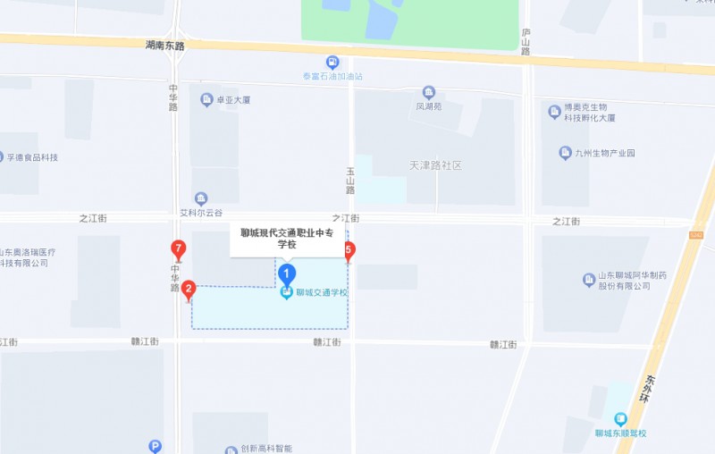 聊城現(xiàn)代交通職業(yè)中等專業(yè)學校地址，乘車路線