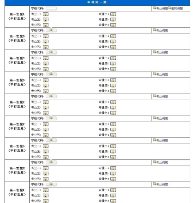 四川高考幾個志愿 附填報志愿的樣本