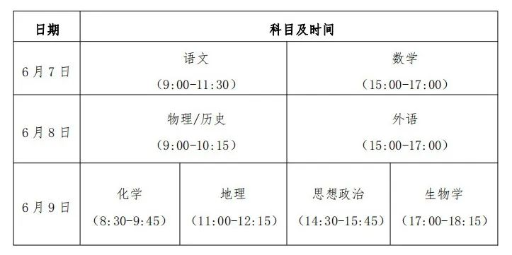 2024年貴州高考幾天？今年高考具體哪幾天考試？附科目時(shí)間安排