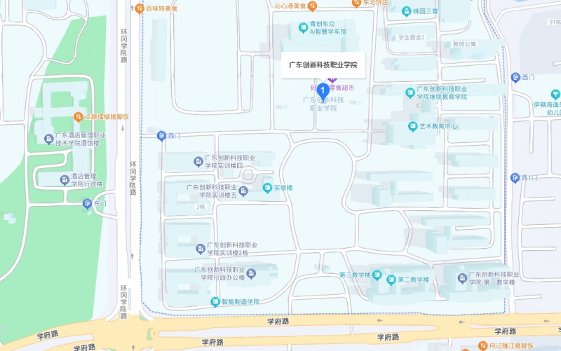 廣東創(chuàng)新科技職業(yè)學(xué)院中職部地址，乘車路線