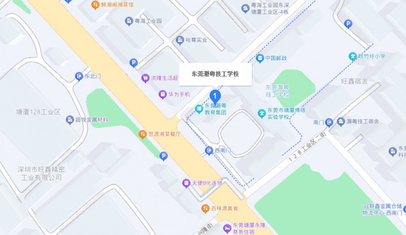 東莞市灝粵技工學(xué)校地址，乘車路線