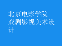 戲劇影視美術(shù)設(shè)計