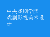 戲劇影視美術(shù)設(shè)計