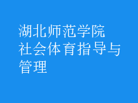 社會體育指導(dǎo)與管理