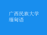 緬甸語(yǔ)