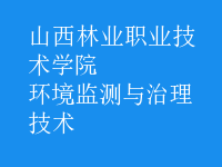 環(huán)境監(jiān)測與治理技術