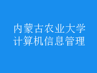 計算機信息管理