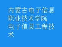 電子信息工程技術(shù)