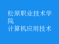 計算機應用技術