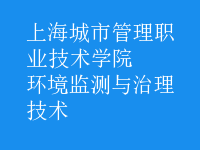 環(huán)境監(jiān)測(cè)與治理技術(shù)