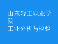 工業(yè)分析與檢驗