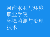 環(huán)境監(jiān)測與治理技術