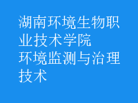 環(huán)境監(jiān)測與治理技術(shù)