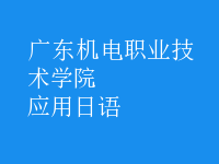 應(yīng)用日語