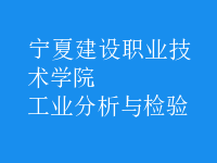 工業(yè)分析與檢驗