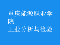 工業(yè)分析與檢驗