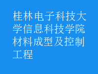 材料成型及控制工程