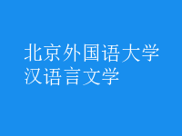 漢語(yǔ)言文學(xué)