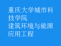 建筑環(huán)境與能源應用工程