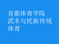 武術(shù)與民族傳統(tǒng)體育