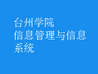 信息管理與信息系統(tǒng)